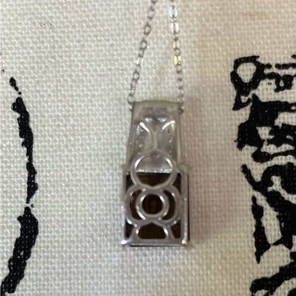 Brazilian Smoky Quartz accented with Pink Sapphire and White Topaz 20in Necklace - Picture 6 of 7